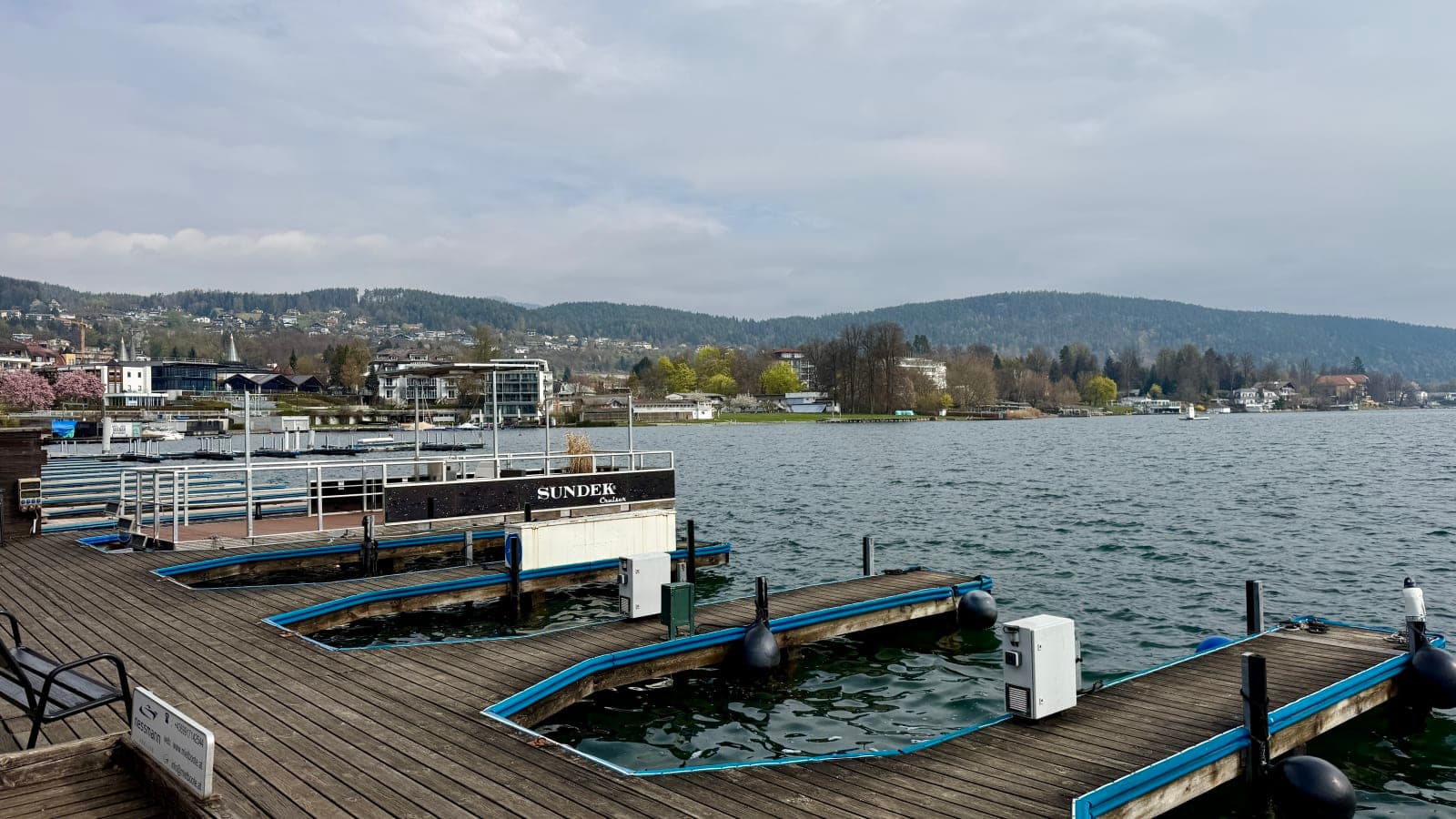 Cold early morning beside Lake Wörthersee before the race weekend opened up.