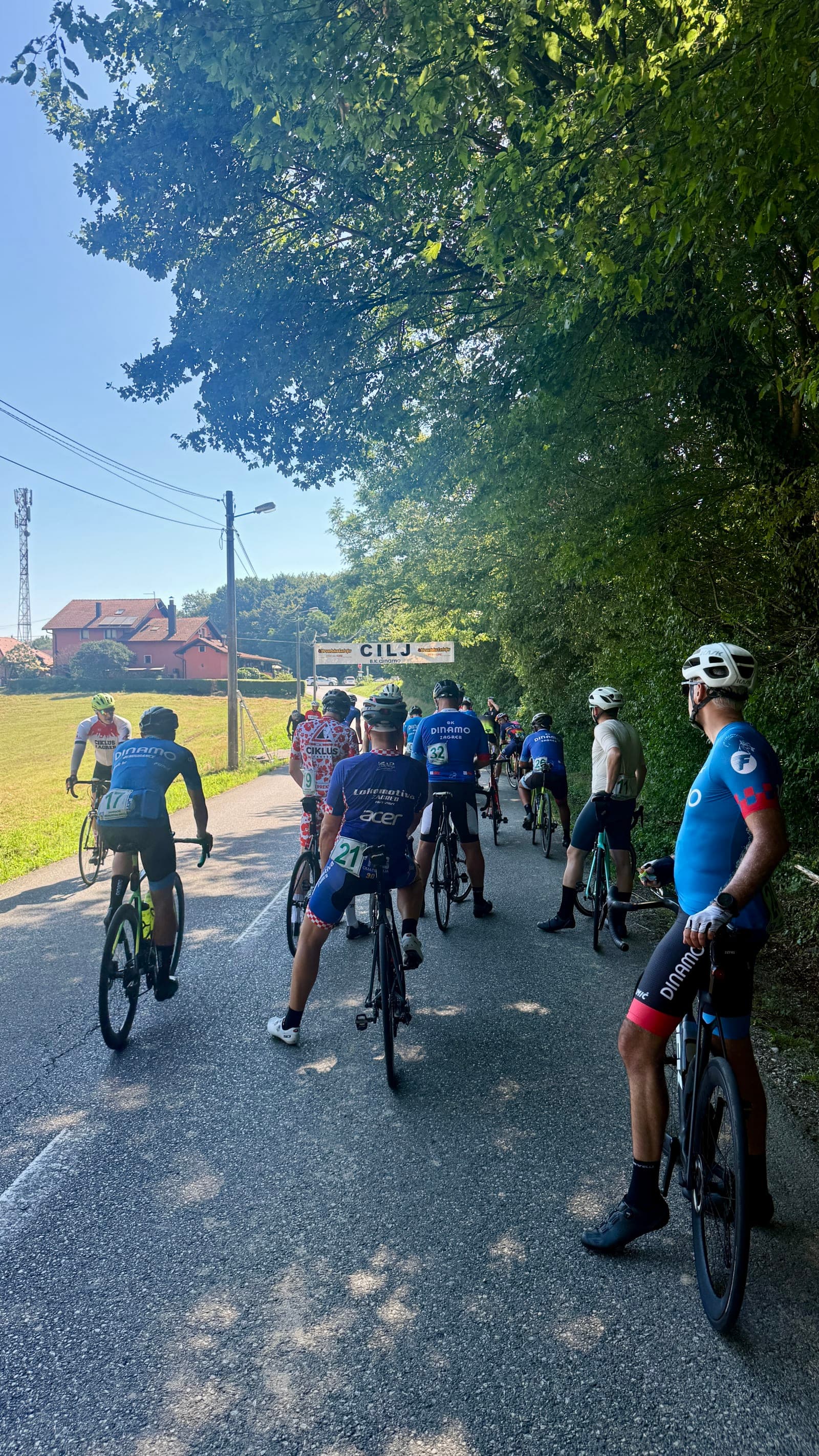 Post-race podium and local race atmosphere at Prvenstvo Penezica 2026.