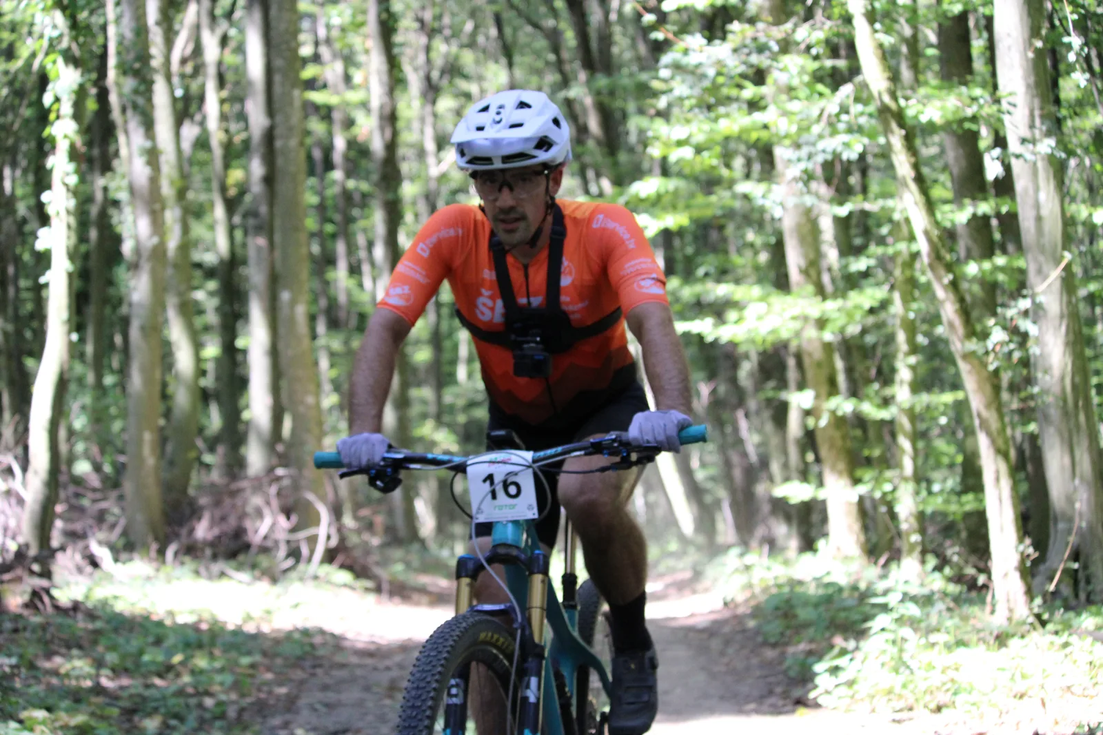 Filip Radulovic racing XCM Rotor and Robin 2026 through Bilogora forest near Koprivnica, Croatia.